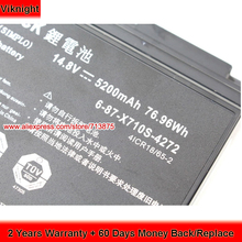 Original 14.8V 5200mAh 76.96Wh P170SM Battery for Clevo P150HMBAT-8 6-87-X710S-4273 P170SM-A X511 P170EM P170HM P170HM3 P170HMx 2024 - buy cheap