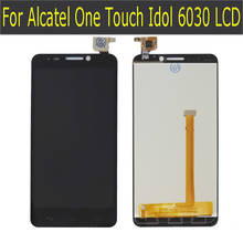 For Alcatel One Touch Idol 6030 6030A 6030D 6030X Full Touch Screen Digitizer Glass Sensor + LCD Display 2024 - buy cheap