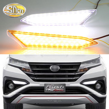 Luces de circulación diurna LED para Toyota Rush 2018 2019, con intermitente amarillo, luz diurna antiniebla SNCN, resistente al agua 2024 - compra barato