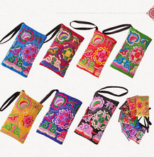 New Fashion embroidered Multi Women handbags!Hot Floral embroidered lady Mini Day Clutches holder National Cute Colorful Carrier 2024 - buy cheap