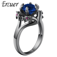 Dragon Rings Women Men Europe America Punk Jewelry Vintage Black Gold Color Stone Zircon Fashion Finger Dragons Ring Drop Ship 2024 - buy cheap