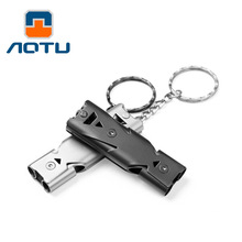 Outdoor Emergency Survival Whistle EDC Gear Double Channel Keychain Whistle Hiking Camping Hunting Safety Sport Tool 2024 - buy cheap
