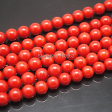 (1 Strands=38 Pieces)/Lot,Nature Red Coral Round Ball,Coral Bead,Nature Coral,Size: 10mm 2024 - buy cheap