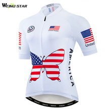 Camiseta para ciclismo weimostar, camiseta para equipe dos eua e austrália, secagem rápida, para ciclistas, mtb 2024 - compre barato