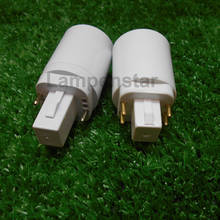 led g24 to e27 Socket Base Halogen CFL Light Lamp adapter converter e27 to g24 bulb holder adapter 2pin 4pins 85-220V 2024 - buy cheap