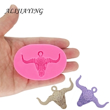 DIY Bull head Silicone Molds Gumpaste Chocolate Fondant Cake Decorating Tools 3D crafts Resin Clay Soap Mold DY0030 2024 - buy cheap