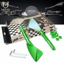 Mirror Scooter Rearview Rear View Side Mirror Handle Bar Motorcycle For Kawasaki ZX6R ZX9R ZX10R ZXR250 ZXR400 ZZR400 ZZR600 2024 - buy cheap