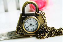 Wholesale 10 PCS/lot Fashion classic quartz bronze High quality antiques girl Pocket watch necklace 2024 - buy cheap