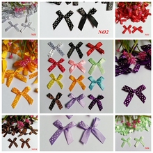 300 pcs/Lot  Factory Handmade Children Clothes Accessories polka dot Satin Ribbon Bow Wedding Scrapbooking Embellishment Crafts 2024 - buy cheap