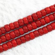 Natural red coral stone 2x4mm 3x5mm 4x6mm fashion abacus rondelle loose beads classical jewelry making 15 inch B650 2024 - buy cheap