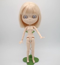 Without eyes chips joint body  Nude blyth doll for DIY pink hair short 2019 2024 - buy cheap