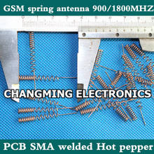 GSM Весенняя антенна 900/1800 МГц PCB SMA сварная GPRS антенна Чили 3dbi фосфорная медь масса (Рабочая 100% бесплатная доставка) 20 шт 2024 - купить недорого