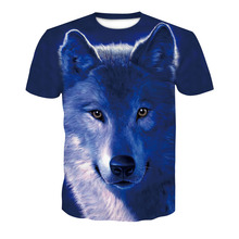 2019 latest model of 3D printed animal cool personality T-shirt for men short sleeve summer T-shirt for men fashion T-shirt 4XL 2024 - buy cheap