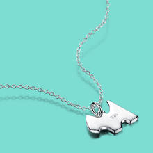Модное женское ожерелье из стерлингового серебра 925 пробы с подвеской в виде милой собаки ms. солидное серебряное ожерелье в форме ключицы очаровательное ювелирное изделие подарок на день рождения 2024 - купить недорого