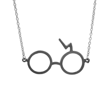 Fashion Gold Gun black Charm Potter Z Scar Magic Pendant Classic Movie Lightning Scar Glasses Necklace Jewelry For Women 2024 - buy cheap