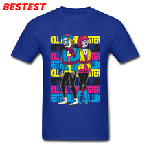 Camiseta Hipster de Kill All para hombre, camisa divertida de estilo informal, Hip-Hop, de algodón con letras, de color azul, ropa con capucha personalizada, novedad de 2018 2024 - compra barato