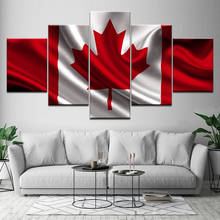 5 Pieces Canadian flag New HD Printed Modern Wall Art Decor Picture Painting On Canvas Painted For Decoration Home Room Artwork 2024 - buy cheap