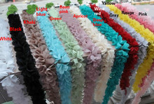2Yard/lot Multicolor stereo Chiffon Lace trim clothing shoes hair material wedding dress lace fabric 5.5cm accessories 2024 - buy cheap