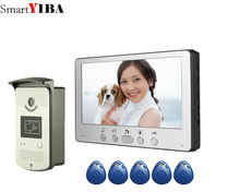 SmartYIBA Wired Door Intercom Rfid CMOS Camera IR Rainproof Doorbell Call Press Button 7 Inch Video Door Phone House Intercom 2024 - buy cheap