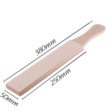 38CM Wooden Handle Leather Sharpening Strop Handmade Razors Polishing Board Leather Sharpening Strop Sharpener 2024 - buy cheap