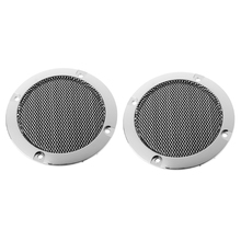 Cubierta de altavoz de Audio negra de 2 y 3 pulgadas de alta calidad, círculo decorativo, rejilla de malla metálica, accesorios para coche, nuevo 2024 - compra barato