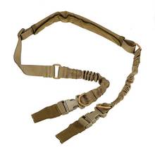 Adjustable Hunting Tactical American 2 Point Gun Sling Rifle Sling Bungee Strap Safety Wargame Paintball Hunting Accessories 2024 - buy cheap