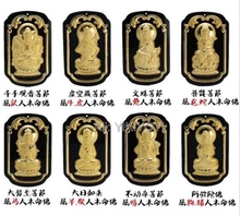 Natural Black Green Hetian Jade + 18K Solid Gold Chinese GuanYin Buddha Amulet Lucky Pendant + Free Necklace Jewelry Certificate 2024 - buy cheap