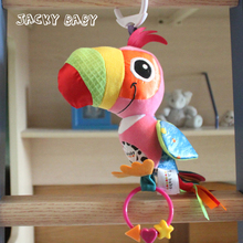 Baby Rattles Mobiles Educational Baby Toys Plush Parrot Toddler Toys Brinquedos Para Bebe Pelucia Bebe Baby Stroller Toys 2024 - buy cheap