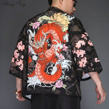 Kimono cardigan men traditional japanese kimonos yukata men shirt japan kimono men summer fashion japan clothes Q627 2024 - buy cheap