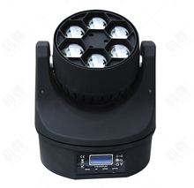 Hot sale 6x15W Mini Bee Eyes RGBW 4in1 Rotation Moving Head Beam Washer Light 2024 - buy cheap