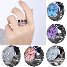 10pcs/Lot Mixed Dial Quartz Analog Watch Creative Steel Elastic Quartz Finger Ring Watch Women Bracelet Quartz Wrist Watches 2024 - buy cheap