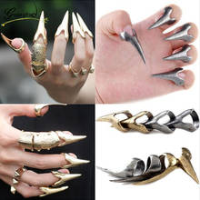 Новые модные гипербольные винтажные кольца для ногтей с когтями для мужчин и женщин ювелирные изделия в стиле стимпанк украшения кольца для вечеринок в стиле панк 2024 - купить недорого