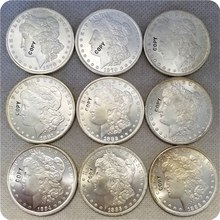 UNC-Copia de monedas conmemorativas, réplica de monedas, medallas, coleccionables, USA (1878-1904) 2024 - compra barato