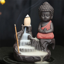 Incense Burner Little Monk Censer Creative Home Decor Small Buddha Incense Holder Backflow For Home Office Teahouse 2024 - buy cheap