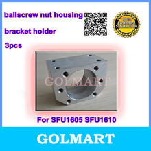 Carcaça de porca de esfera 3 pçs, suporte de suporte para sfu 1605 sfu 1610 material de liga de alumínio 2024 - compre barato