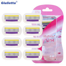 Giulietta Blades For Shaving 8pcs/lot Replaceable Stainless Steel Razor Blade Venus For Women 4 Blades Safety Shaver 2024 - buy cheap