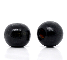 DoreenBeads 200 Black Dyed Round Wood Spacer Beads 10x9mm (B11031), yiwu 2024 - buy cheap