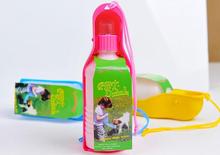 Garrafa de água portátil para cachorro 100 peças, 250ml, pets, viagem ao ar livre, chaleira, alimentador de água, tigela de beber 2024 - compre barato