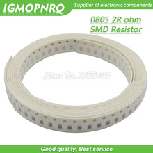 300 Uds 0805 SMD resistencia 2 ohm tipo Chip 1/8W 2R ohms 0805-2R 2024 - compra barato