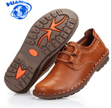 Huanqiu sapatos masculinos casuais de couro genuíno, sapatos para dirigir melhor qualidade zll367 2024 - compre barato