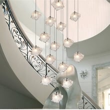 LukLoy Loft Stairs Chandelier Light LED Kitchen Lights LED Lamp Bedside Hanging Lamp Ceiling Lamps Living Room Lighting Fixtures 2024 - buy cheap