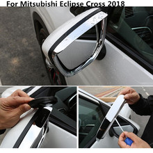 ABS Rearview Side Mirror Shield Rain Gear Eyebrow Cover Trim Rain Proof Fit For Mitsubishi Eclipse Cross 2018 Car Styling 2024 - buy cheap
