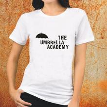 Футболка с коротким рукавом Tumblr Harajuku, модная и забавная хлопковая Футболка с принтом Umbrella Academy 2024 - купить недорого