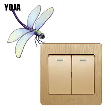 YOJA Animal Dragonfly Kids Home Decor Wall Sticker PVC Colour Switch Decal  8SS1221 2024 - buy cheap