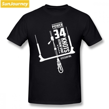 Power 34 Knots Kitesurfing Men T Shirt Popular Harajuku 4XL 5XL 6XL Cotton Short Sleeve T-shirts 2024 - buy cheap