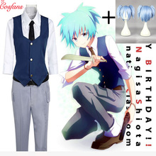 5PCS Assassination Classroom Ansatsu Kyoushitsu Shiota Nagisa Cosplay Costumes Unisex Clothes Uniform Japanese Anime Cosplay 2024 - buy cheap