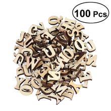 Unfinished Wooden Capital Letters Alphabet Wood Cutout Discs For Patchwork Scrapbooking Arts Crafts DIY Decoration Display Decor 2024 - buy cheap