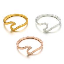 Женское кольцо из волнистого сплава с серебряным покрытием, обручальное кольцо для женщин, ювелирные аксессуары, обручальное кольцо, вечерние женские кольца 2024 - купить недорого