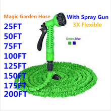 Garden-hose magic water hose watering hose flexible expandable reels hose for watering connector Blue Green 25-200FT 2024 - buy cheap
