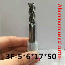Fresadora 3F-5.0 de aleación de aluminio, cortador de fresado de aluminio y carburo, herramienta CNC, 5 uds. 2024 - compra barato